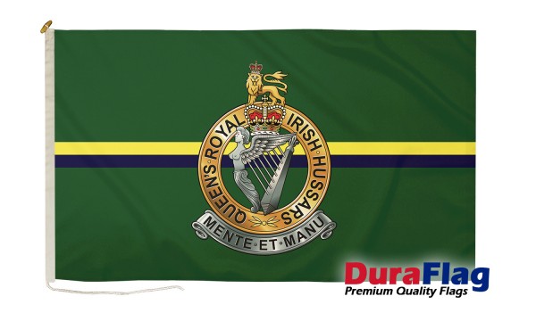 DuraFlag® Queen's Royal Irish Hussars Premium Quality Flag